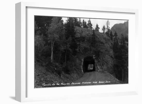 Colorado - Million Dollar Highway Tunnel near Ouray-Lantern Press-Framed Art Print