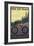 Colorado - Mountain Bike Scene-Lantern Press-Framed Art Print