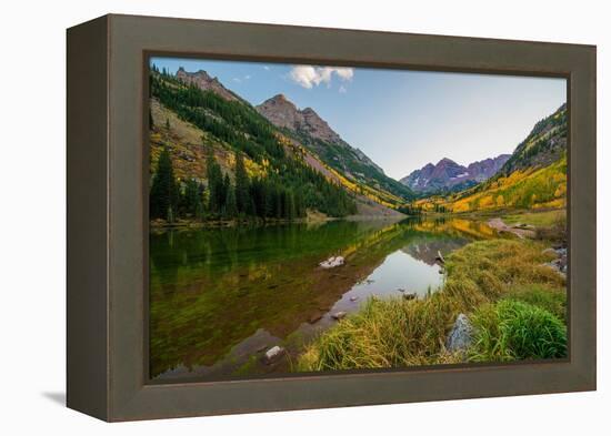 Colorado Mountains in Fall-duallogic-Framed Premier Image Canvas