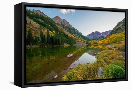 Colorado Mountains in Fall-duallogic-Framed Premier Image Canvas