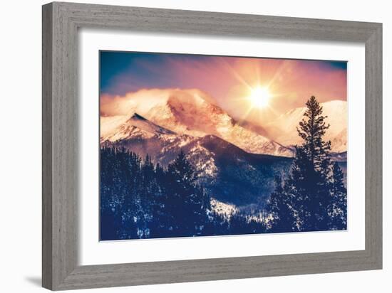 Colorado Mountains Vista-duallogic-Framed Photographic Print