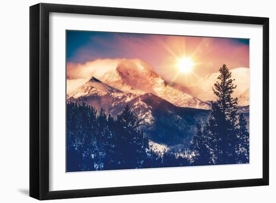 Colorado Mountains Vista-duallogic-Framed Photographic Print