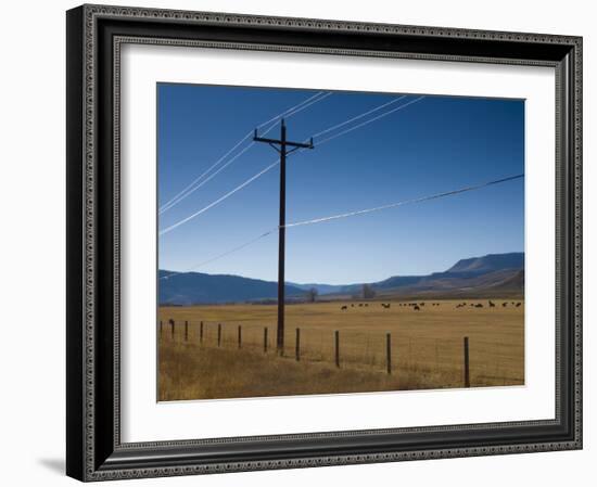 Colorado, Near Granby, Farmland, USA-Alan Copson-Framed Photographic Print