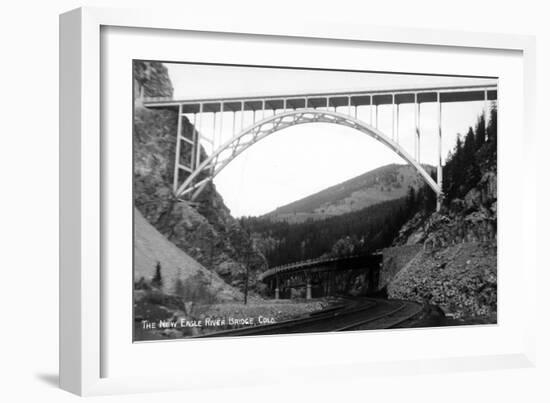 Colorado - New Eagle River Bridge near Red Cliff-Lantern Press-Framed Premium Giclee Print