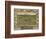 Colorado - Panoramic Map of Cripple Creek No. 2-Lantern Press-Framed Art Print