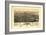 Colorado - Panoramic Map of Greeley-Lantern Press-Framed Art Print