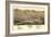 Colorado - Panoramic Map of Salida-Lantern Press-Framed Art Print