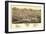 Colorado - Panoramic Map of Salida-Lantern Press-Framed Art Print