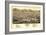 Colorado - Panoramic Map of Salida-Lantern Press-Framed Premium Giclee Print