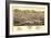 Colorado - Panoramic Map of Salida-Lantern Press-Framed Premium Giclee Print