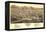 Colorado - Panoramic Map of Salida-Lantern Press-Framed Stretched Canvas