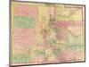 Colorado - Panoramic Map-Lantern Press-Mounted Art Print