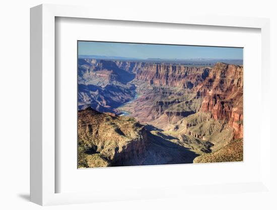 Colorado River Below, South Rim, Grand Canyon National Park, UNESCO World Heritage Site, Arizona-Richard Maschmeyer-Framed Photographic Print