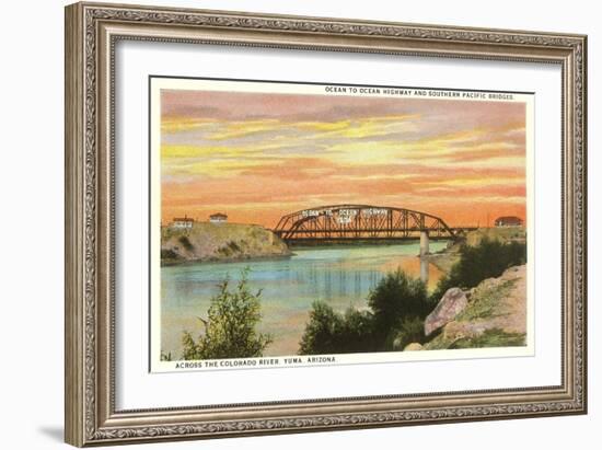 Colorado River Bridge, Yuma, Arizona-null-Framed Art Print