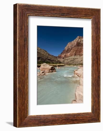 Colorado River. Calcium Carbonate Colors. Grand Canyon. Arizona-Tom Norring-Framed Photographic Print