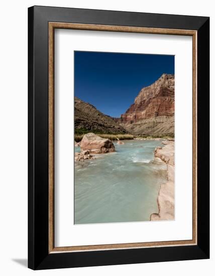 Colorado River. Calcium Carbonate Colors. Grand Canyon. Arizona-Tom Norring-Framed Photographic Print