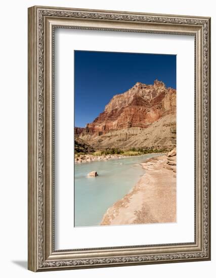 Colorado River. Calcium Carbonate Colors. Grand Canyon. Arizona-Tom Norring-Framed Photographic Print