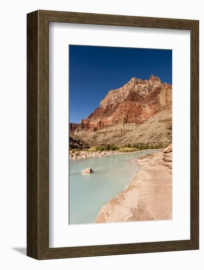 Colorado River. Calcium Carbonate Colors. Grand Canyon. Arizona-Tom Norring-Framed Photographic Print