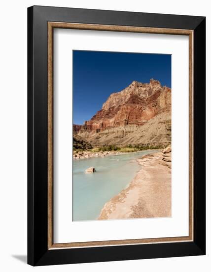 Colorado River. Calcium Carbonate Colors. Grand Canyon. Arizona-Tom Norring-Framed Photographic Print