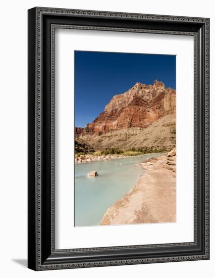 Colorado River. Calcium Carbonate Colors. Grand Canyon. Arizona-Tom Norring-Framed Photographic Print