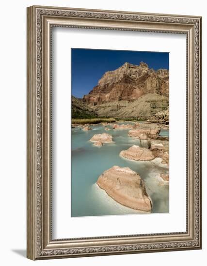 Colorado River. Calcium Carbonate Colors. Grand Canyon. Arizona-Tom Norring-Framed Photographic Print