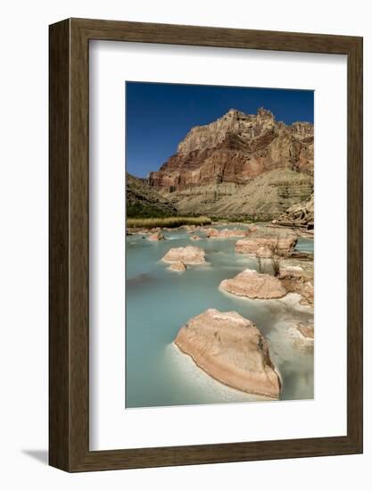 Colorado River. Calcium Carbonate Colors. Grand Canyon. Arizona-Tom Norring-Framed Photographic Print