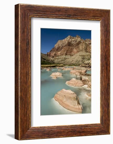 Colorado River. Calcium Carbonate Colors. Grand Canyon. Arizona-Tom Norring-Framed Photographic Print