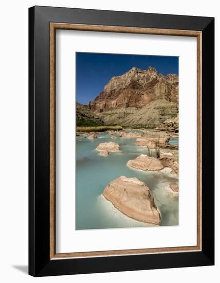 Colorado River. Calcium Carbonate Colors. Grand Canyon. Arizona-Tom Norring-Framed Photographic Print