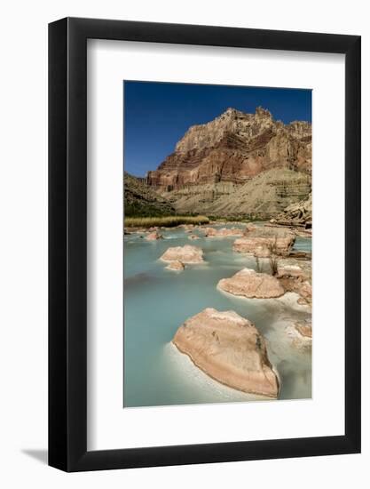 Colorado River. Calcium Carbonate Colors. Grand Canyon. Arizona-Tom Norring-Framed Photographic Print