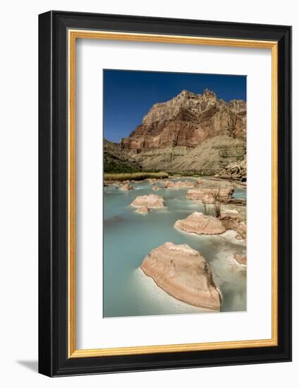 Colorado River. Calcium Carbonate Colors. Grand Canyon. Arizona-Tom Norring-Framed Photographic Print