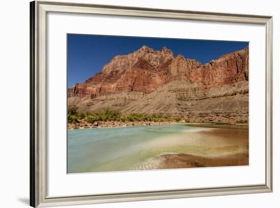 Colorado River. Calcium Carbonate Colors. Grand Canyon. Arizona-Tom Norring-Framed Photographic Print