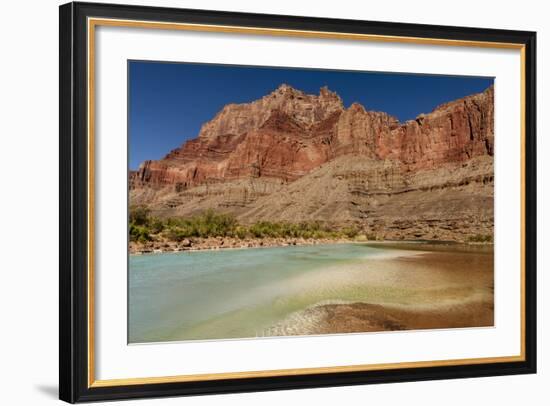 Colorado River. Calcium Carbonate Colors. Grand Canyon. Arizona-Tom Norring-Framed Photographic Print