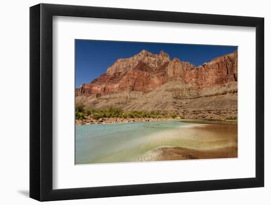 Colorado River. Calcium Carbonate Colors. Grand Canyon. Arizona-Tom Norring-Framed Photographic Print