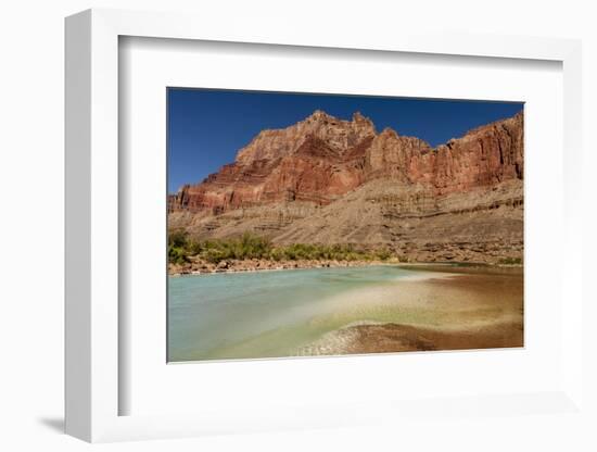 Colorado River. Calcium Carbonate Colors. Grand Canyon. Arizona-Tom Norring-Framed Photographic Print