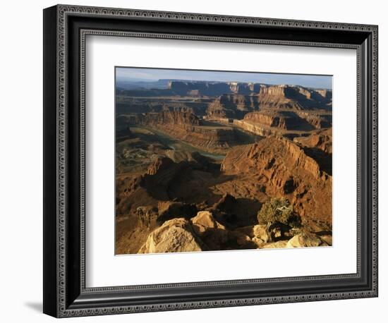 Colorado River, Dead Horse Point, Canyonlands National Park, Moab, Utah, USA-Walter Bibikow-Framed Photographic Print