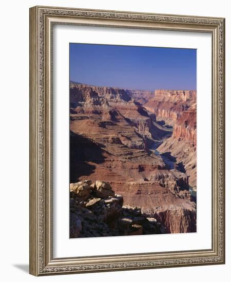 Colorado River Flowing Thru Marble Canyon, Grand Canyon NP, Arizona-Greg Probst-Framed Photographic Print