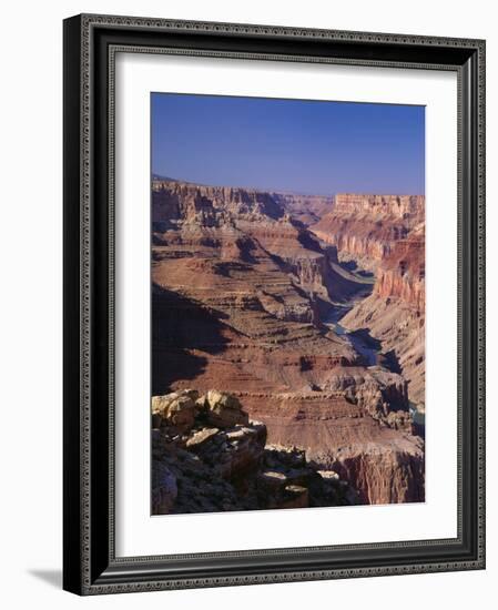 Colorado River Flowing Thru Marble Canyon, Grand Canyon NP, Arizona-Greg Probst-Framed Photographic Print