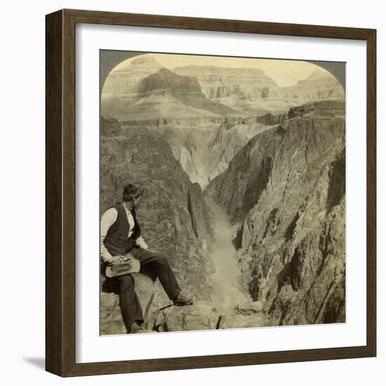 Colorado River, Grand Canyon, Arizona, USA-Underwood & Underwood-Framed Photographic Print