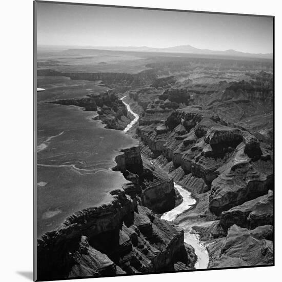 Colorado River Winding its Way Through Grand Canyon National Park-Frank Scherschel-Mounted Photographic Print
