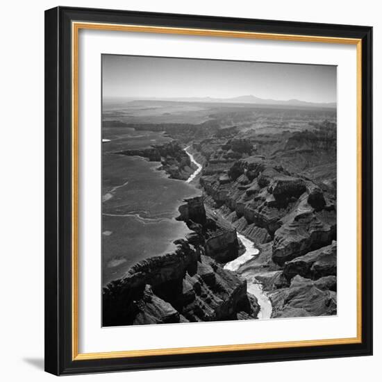 Colorado River Winding its Way Through Grand Canyon National Park-Frank Scherschel-Framed Photographic Print