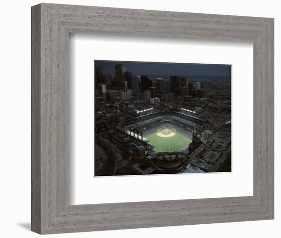 Colorado Rockies Coors Field First Opening Day April 26, c.1995 Sports-Mike Smith-Framed Art Print