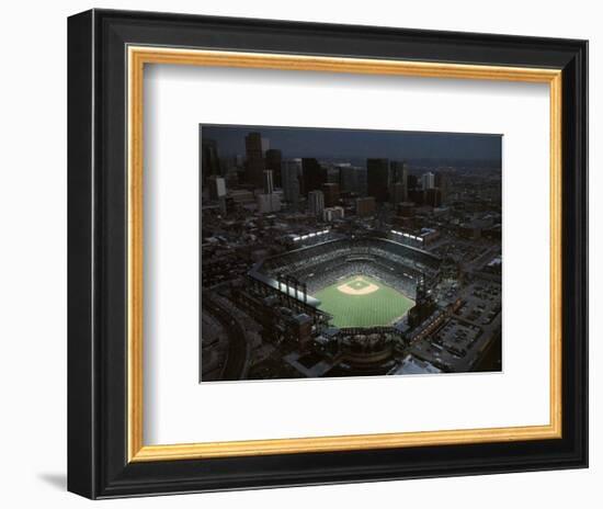 Colorado Rockies Coors Field First Opening Day April 26, c.1995 Sports-Mike Smith-Framed Art Print