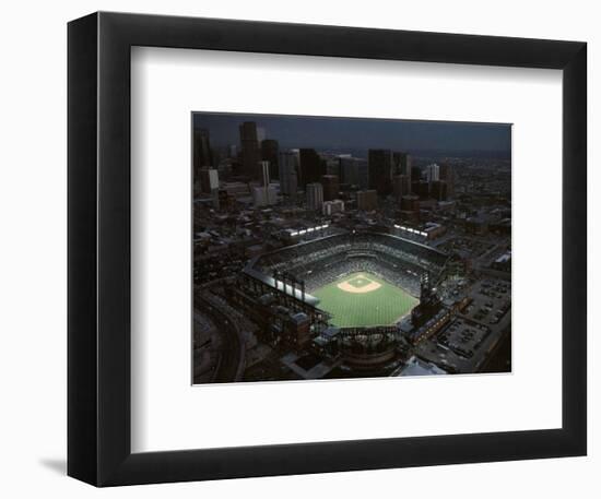 Colorado Rockies Coors Field First Opening Day April 26, c.1995 Sports-Mike Smith-Framed Art Print