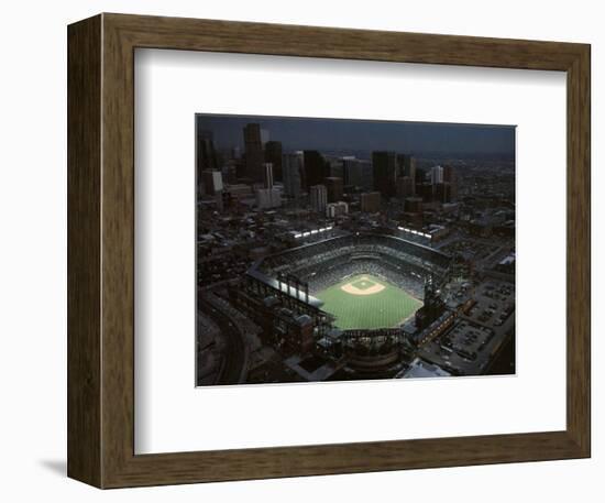 Colorado Rockies Coors Field First Opening Day April 26, c.1995 Sports-Mike Smith-Framed Art Print