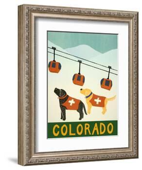 Colorado Ski Patrol-Stephen Huneck-Framed Giclee Print