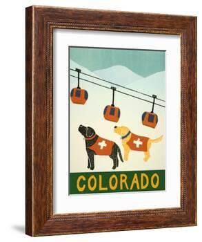 Colorado Ski Patrol-Stephen Huneck-Framed Giclee Print