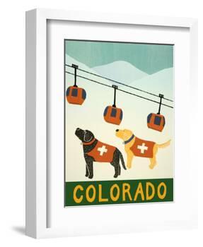 Colorado Ski Patrol-Stephen Huneck-Framed Giclee Print