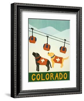 Colorado Ski Patrol-Stephen Huneck-Framed Giclee Print