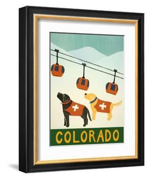 Colorado Ski Patrol-Stephen Huneck-Framed Giclee Print