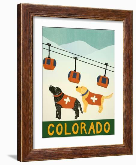 Colorado Ski Patrol-Stephen Huneck-Framed Giclee Print